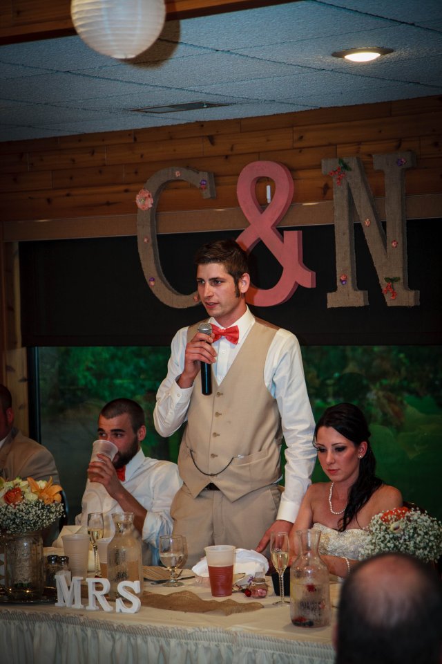 The groom's toast